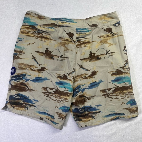 Aftco Swimming Fishing trunks Board Shorts Men’s 32 Fish Swim Summer Lake 1700 - Picture 7 of 8